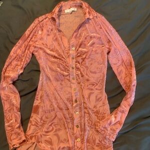 Velvet Button up